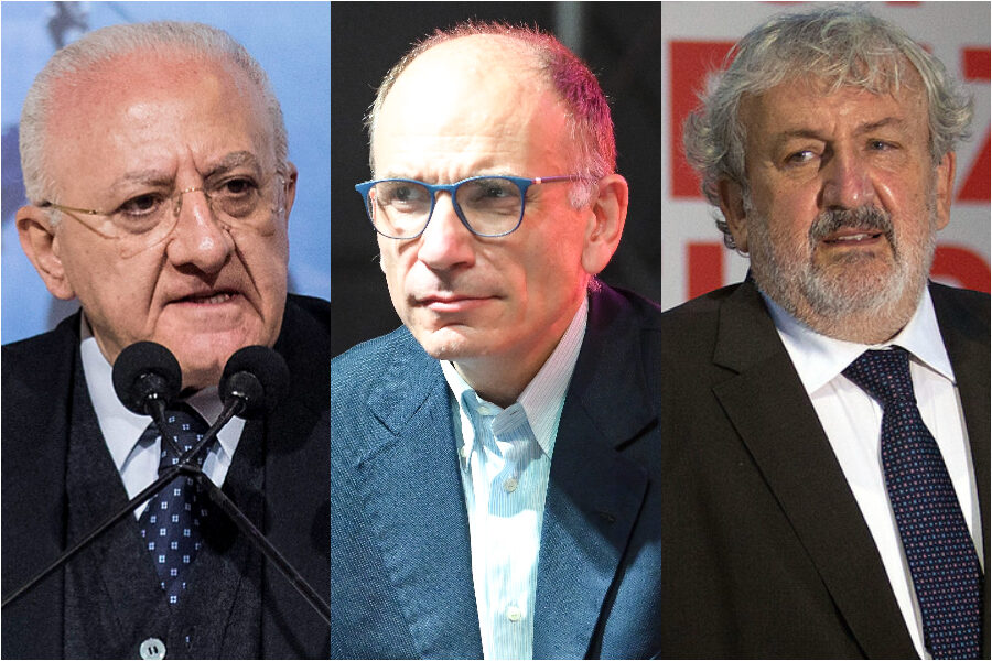 De Luca, Emiliano e Letta smontano il Pd: il paradosso democrat che affossa il partito