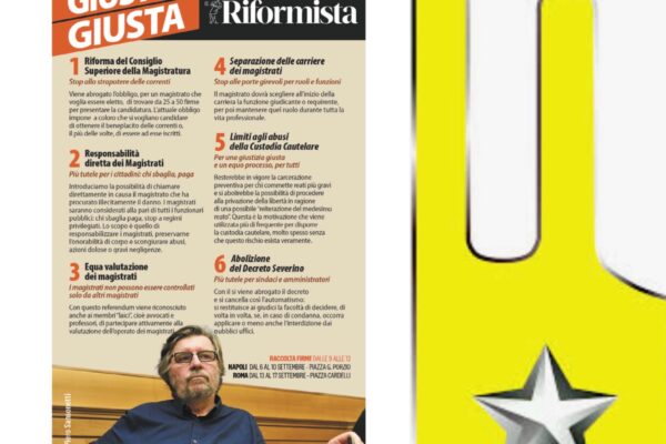 Fieramente Finanziere in congedo, e fiero di avere firmato i referendum per la giustizia giusta