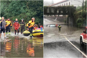 Maltempo in Lombardia: A Varese crolli e auto intrappolate, nel milanese esonda il fiume Olona