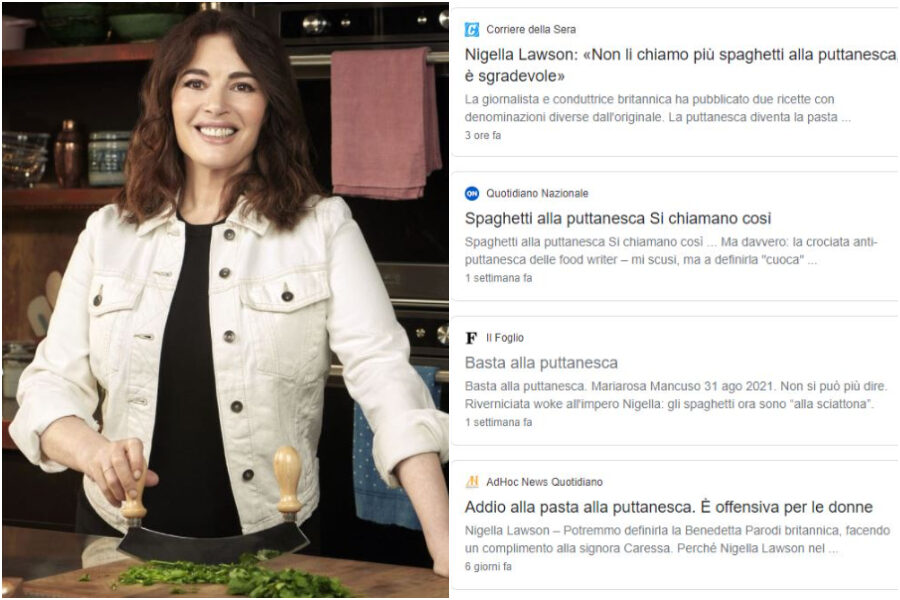 Spaghetti alla puttanesca, ultima crociata dei giornali italiani sulla ‘cancel culture’: il caso Nigella Lawson che imbarazza la stampa