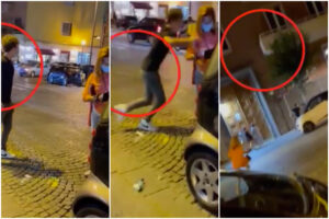 Giungla Napoli, scippa paletta a vigilessa e fugge via osannato dagli amici