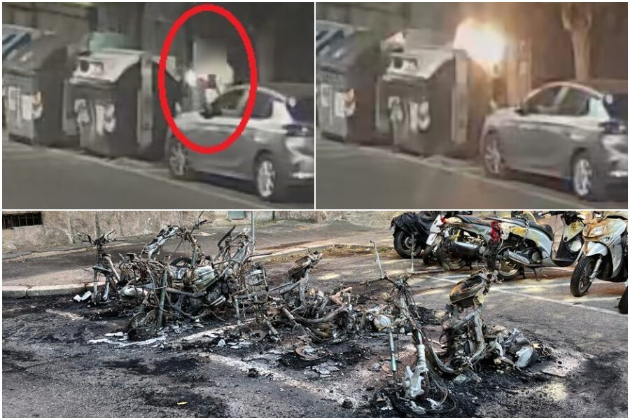 Fiamme a scooter, auto e cassonetti, presi tre piromani a Roma: bruciato anche il giaciglio di un clochard