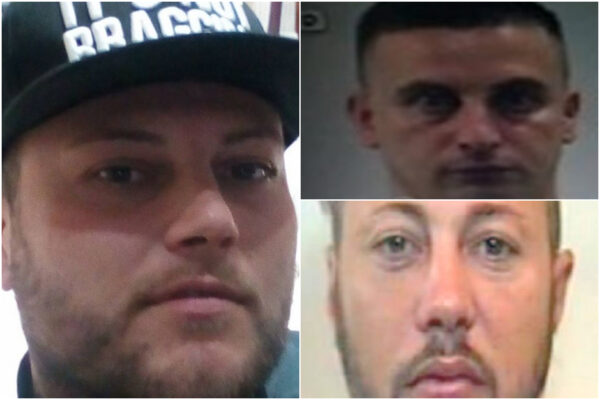 A sinistra Raffaele Pisa, in alto a destra Vitale Perfetto, in basso a destra Maurizio Legnante