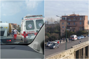 Uomo si lancia nel vuoto dal ponte di via Nuova San Rocco: “Ieri due donne avevano salvato un ragazzo”