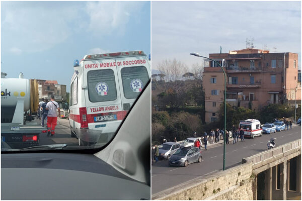 Uomo si lancia nel vuoto dal ponte di via Nuova San Rocco: “Ieri due donne avevano salvato un ragazzo”