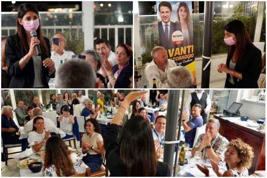 Comunali Roma, rinviati (con giallo) i fuochi per la cena elettorale M5S: “C’è mare grosso”