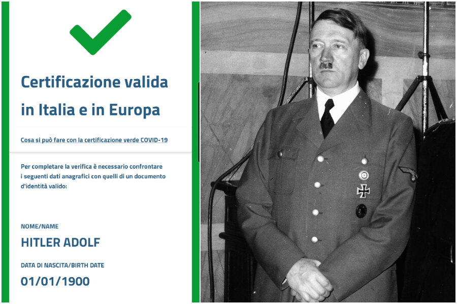 Anche Adolf Hitler ha il Green Pass, rubate le chiavi per generare i QR code: ora l’Europa ha un problema