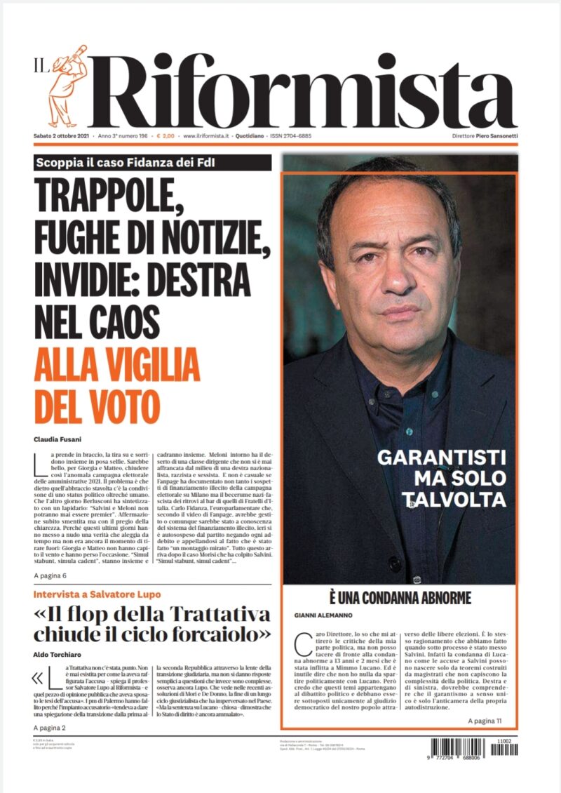 Quotidiano del 2 ottobre 2021