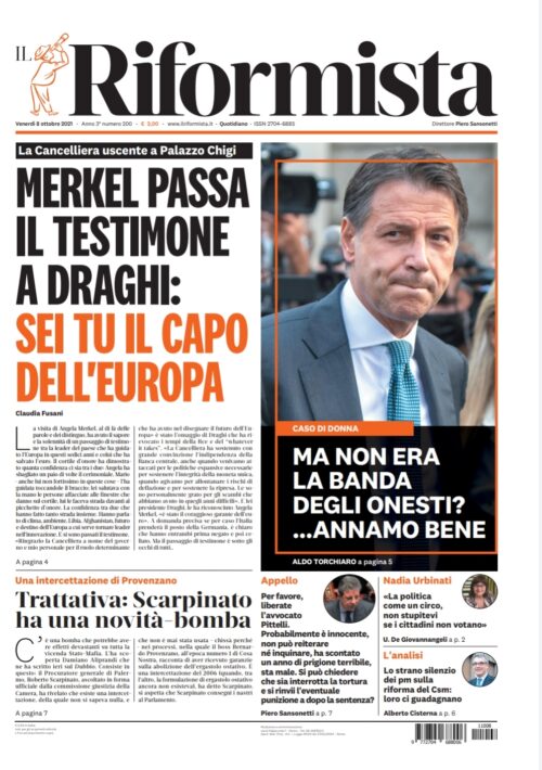 Quotidiano dell’8 ottobre 2021