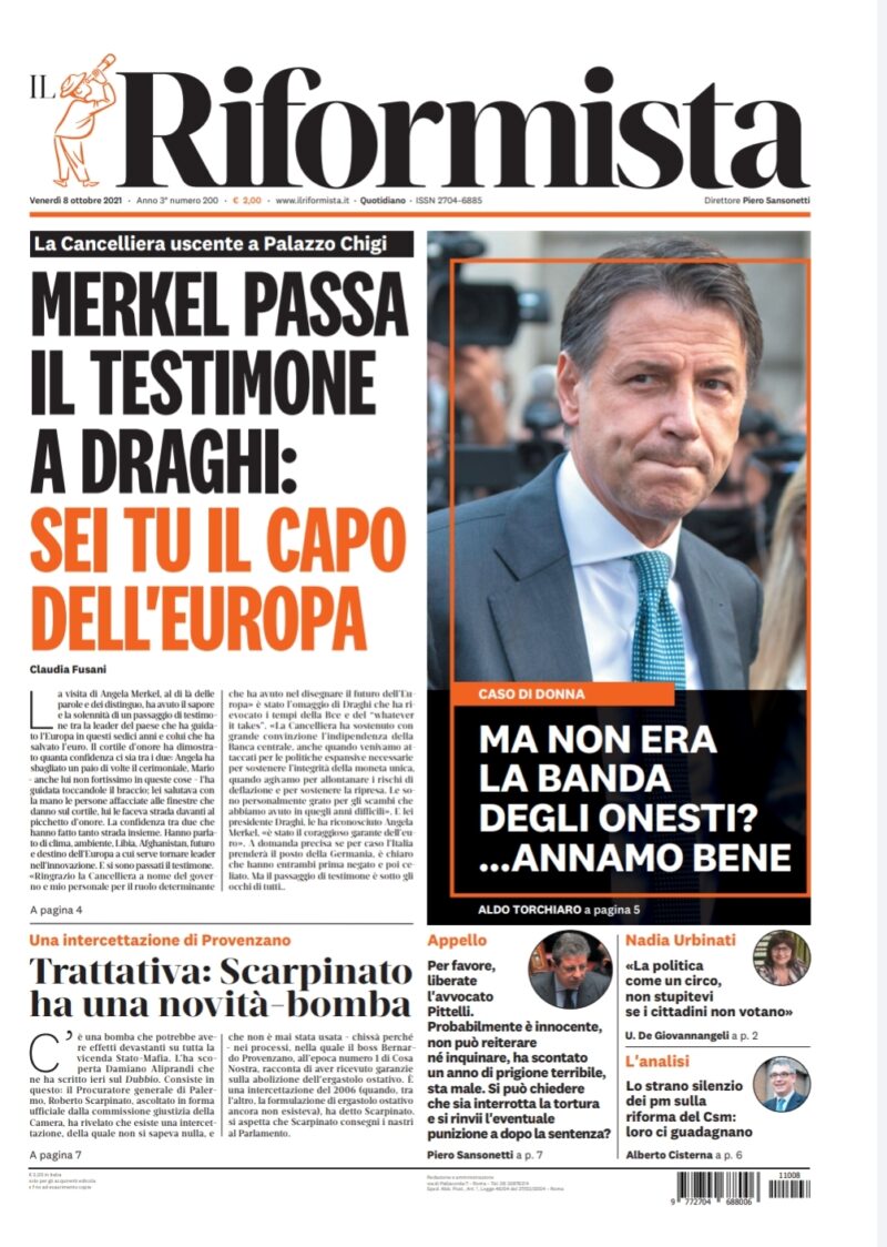Quotidiano dell’8 ottobre 2021