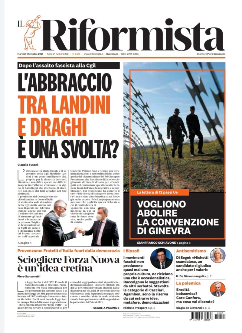 Quotidiano del 12 ottobre 2021