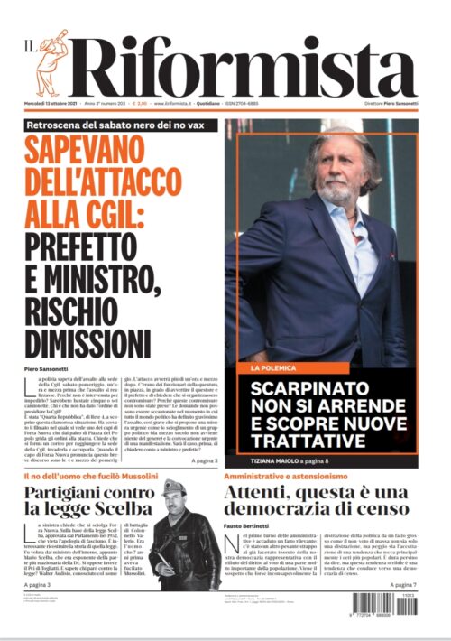 Quotidiano del 13 ottobre 2021