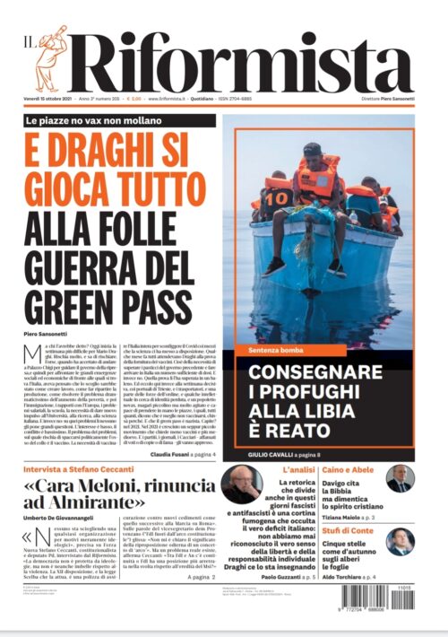 Quotidiano del 15 ottobre 2021