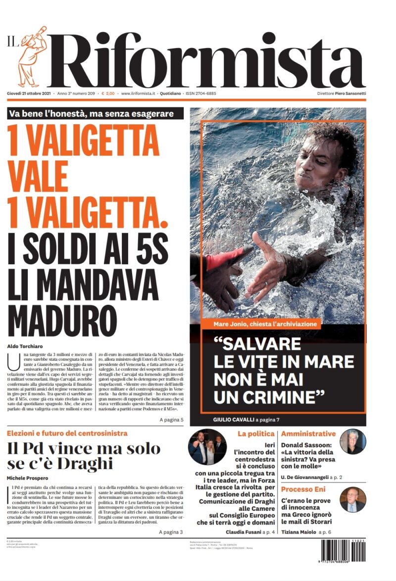 Quotidiano del 21 ottobre 2021