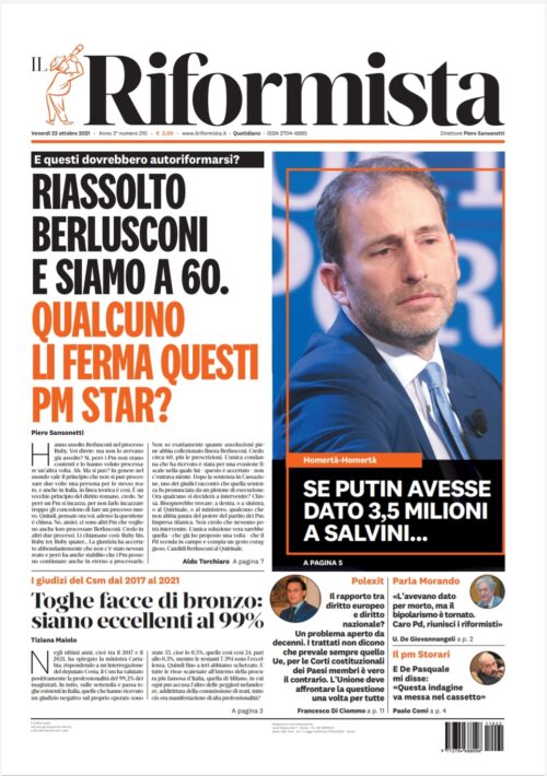 Quotidiano del 22 ottobre 2021