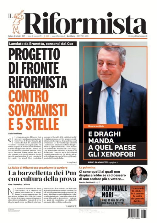 Quotidiano del 23 ottobre 2021