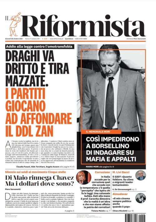 Quotidiano del 28 ottobre 2021