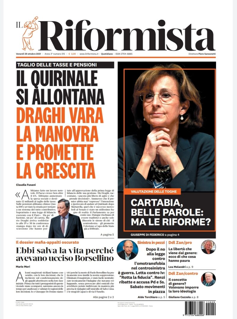 Quotidiano del 29 ottobre 2021