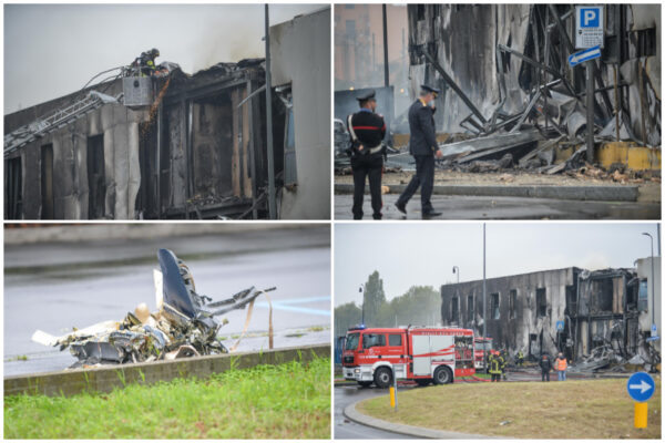 Aereo precipita su palazzina a Milano: otto persone morte tra cui un bambino