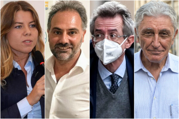 Da sinistra: Alessandra Clemente, Catello Maresca, Gaetano Manfredi e Antonio Bassolino