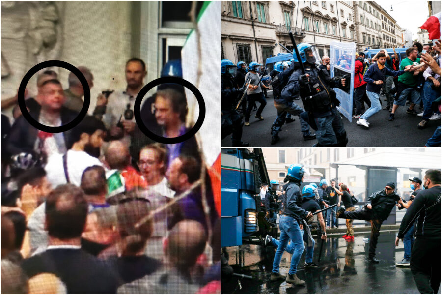 No Green pass a Roma, la regia neofascista dietro gli scontri: arrestati i vertici di Forza Nuova