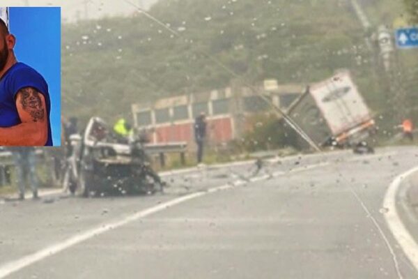 Muore nello schianto contro un tir, camionista indagato per omicidio stradale: Jonathan lascia la compagna incinta