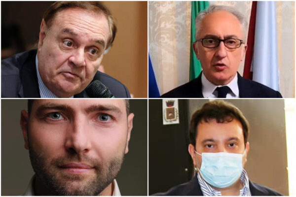 In alto da sinistra Clemente Mastella e Carlo Marino.
In basso da sinistra: Luciano Mottola e Antonio Pannone