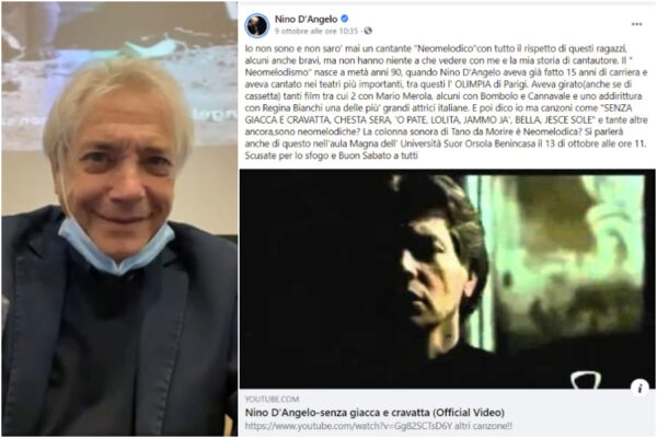 Nino D’Angelo spegne la polemica con i neomelodici: “Ci ho messo 20 anni a farmi chiamare ‘cantante napoletano’”