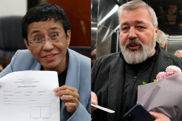 Nobel per la pace a Muratov e Ressa, reporter senza paura