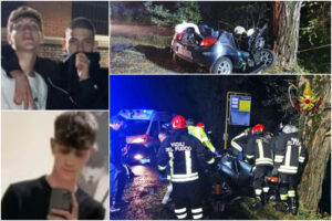 In alto a sinistra i due diciassettenni, Filippo Bettarello e Michael Zanforlin.
In basso a sinistra Marco Stocco, 18 anni