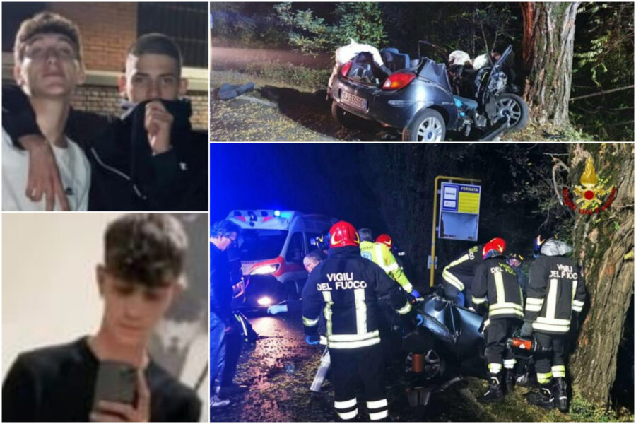 In alto a sinistra i due diciassettenni, Filippo Bettarello e Michael Zanforlin.
In basso a sinistra Marco Stocco, 18 anni