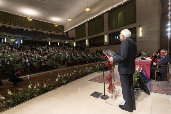 Foto Francesco Ammendola/Ufficio Stampa Quirinale/LaPresse 22 novembre 2021 Roma, Italia Politica Il Presidente della Repubblica Sergio Mattarella alla Sapienza-Università di Roma,durante il suo indirizzo di saluto, in occasione della cerimonia di inaugurazione dell’Anno Accademico 2021-2022   
(foto di Francesco Ammendola – Ufficio per la Stampa e la Comunicazione della Presidenza della Repubblica)DISTRIBUTION FREE OF CHARGE – NOT FOR SALE