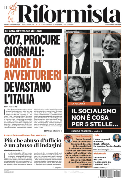 Quotidiano del 13 novembre 2021
