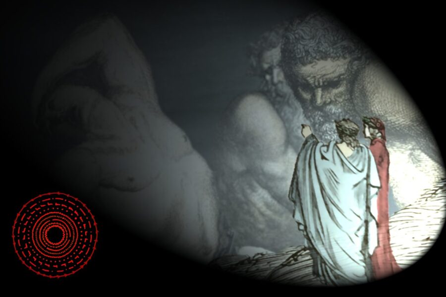 L’Inferno di Dante a Castel dell’Ovo, il racconto con le animazioni 3D delle illustrazioni della Divida Commedia di Gustave Doré