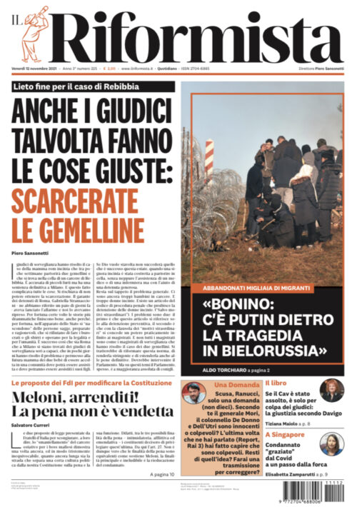 Quotidiano del 12 novembre 2021