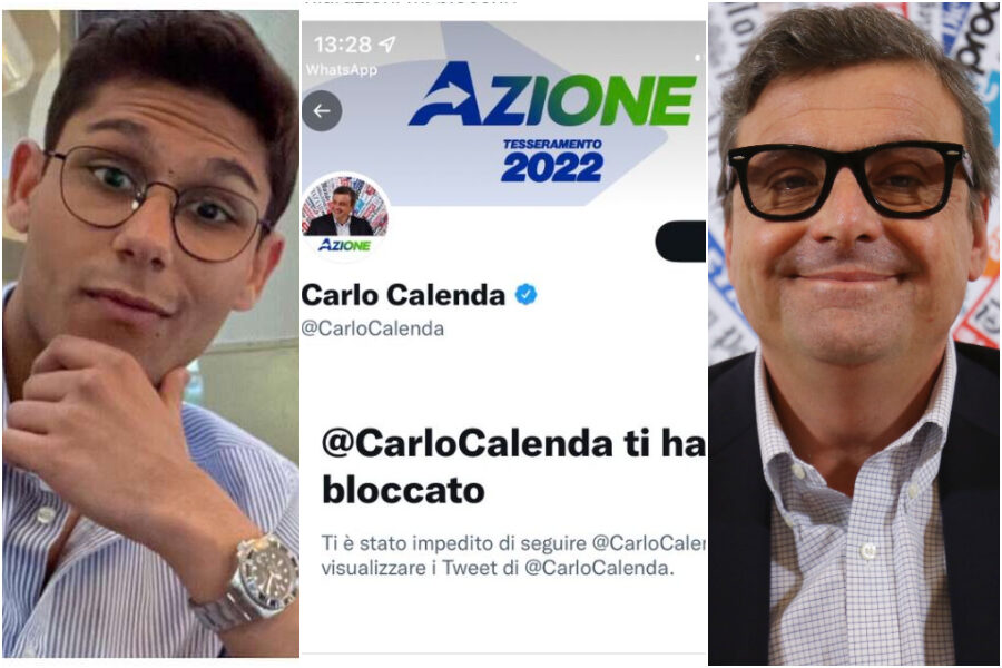 Calenda blocca su Twitter il ‘candidato col Rolex’ Pastore: “Ho solo espresso perplessità”