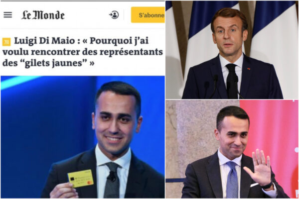 La capriola di Di Maio, gira le spalle ai Gilet gialli e ‘vota’ Macron: “Ammetto i miei errori”