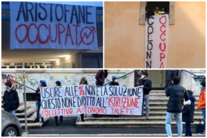 Studenti e studentesse in rivolta, occupati 4 licei: “Contestiamo la gestione dell’istruzione pubblica”