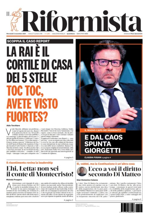 Quotidiano del 3 novembre 2021