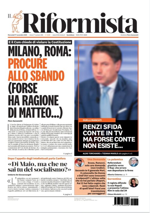 Quotidiano del 17 novembre 2021