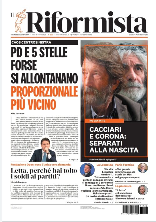 Quotidiano del 20 novembre 2021