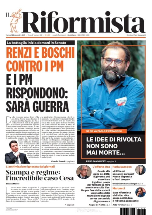 Quotidiano del 23 novembre 2021