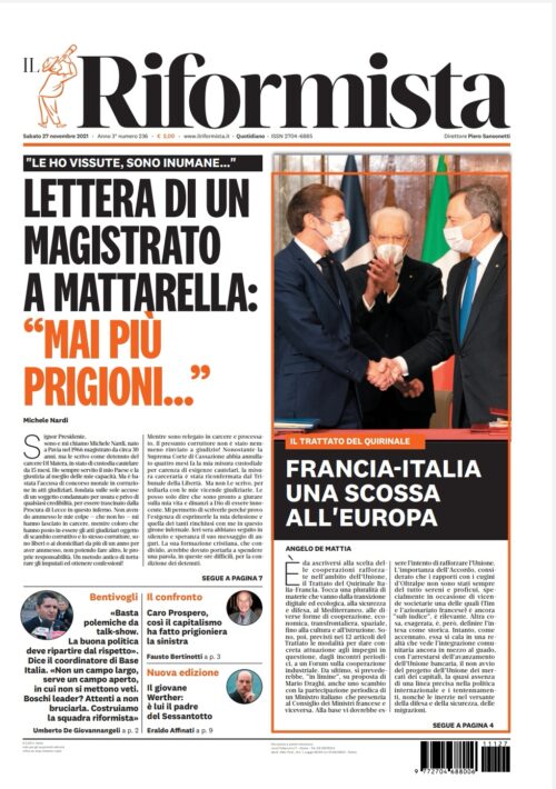 Quotidiano del 27 novembre 2021