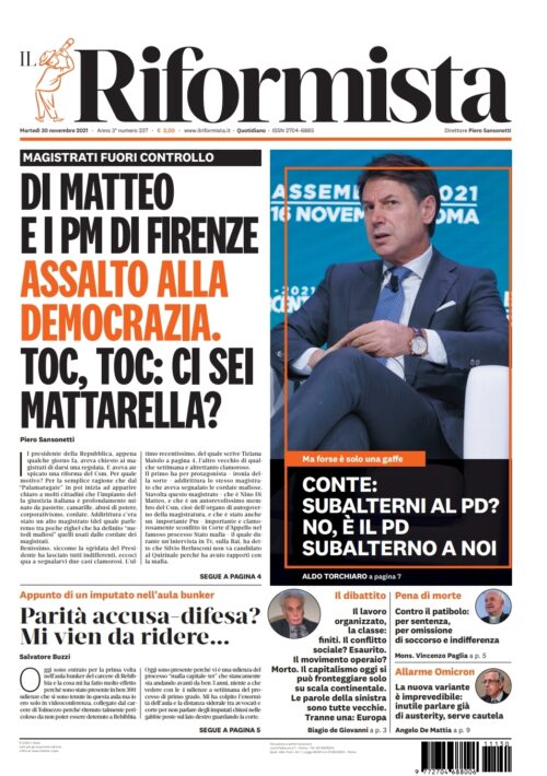 Quotidiano del 30 novembre 2021