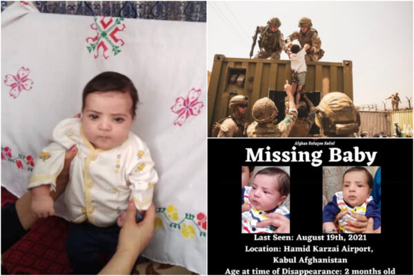 Sohail, il bimbo di 2 mesi scomparso durante l’evacuazione di Kabul: era stato affidato a un marine