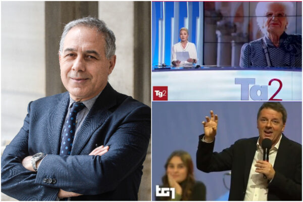 Offese Segre, Tg2 copre Salvini: Meroni è già “ex leghista”. Solo 5 secondi al Tg1 per la Leopolda di Renzi