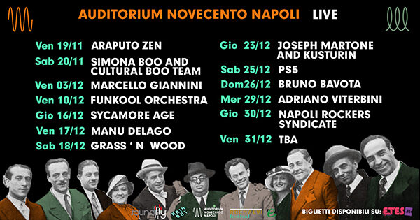 Auditorium Novecento Napoli, riprendono gli eventi live fino al 31 dicembre