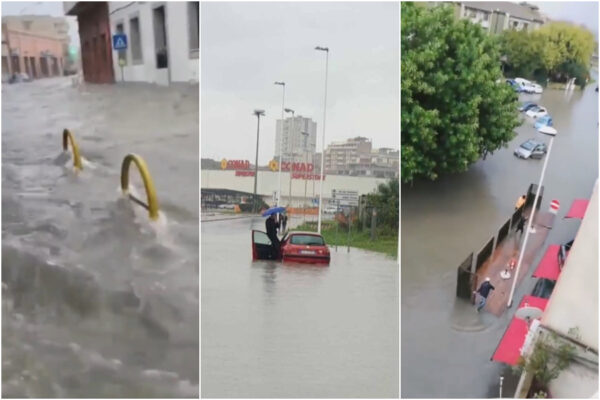 Il maltempo colpisce l’Italia: in Sardegna strade allagate, si cerca un anziano trascinato dall’acqua