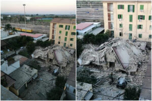 Crolla palazzina dopo esplosione, coppia sotto le macerie. “Sono qui”, donna estratta viva