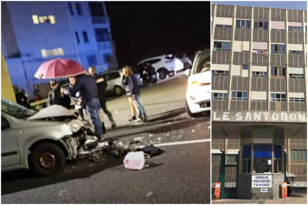 Schianto tra due auto e uno scooter, sei feriti: bimbo di un anno in Rianimazione